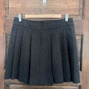 Charcoal marled Gap pleated mini skirt, size 4
